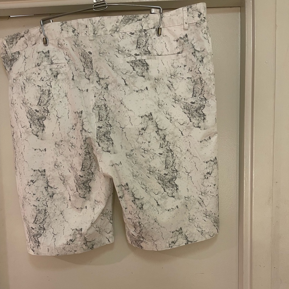 White and grey shorts